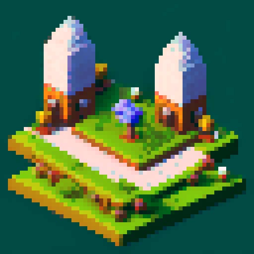 pixel art spike trap tile 2D flat orthographic