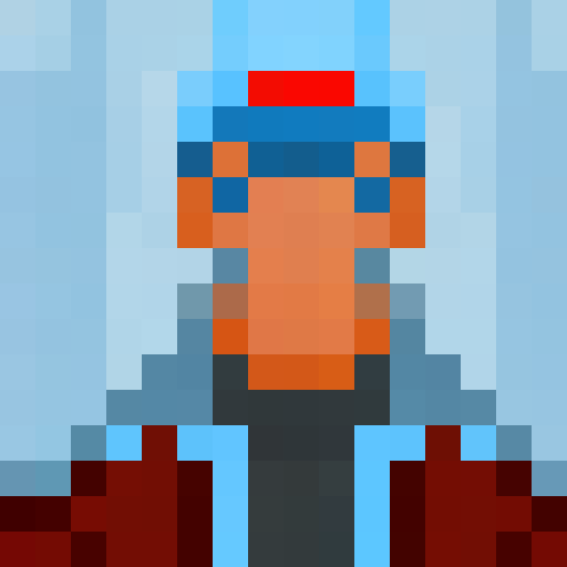 a young boy sky-blue colored hair