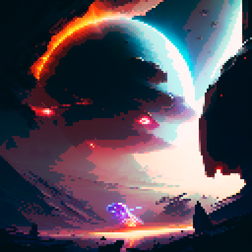 A towering, armored space marine wields a glowing plasma cannon while charging into battle alongside a swarm of otherworldly creatures, set against a backdrop of a dark and foreboding planet with fiery red skies and jagged rock formations