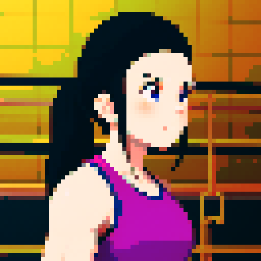 one person doing gym