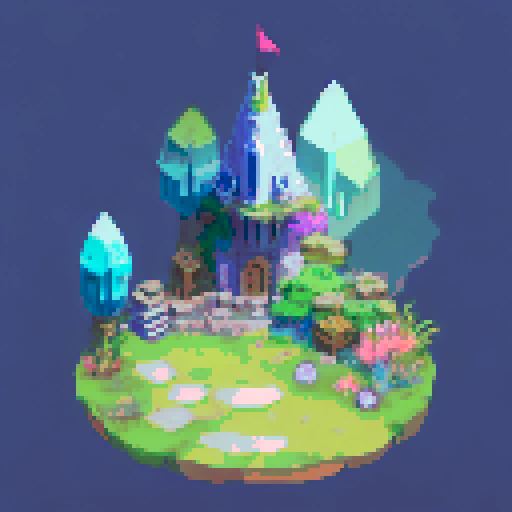 Majestic town, hero with flowing cape, mythical creature with shimmering scales, towering mountains, landscape portrait