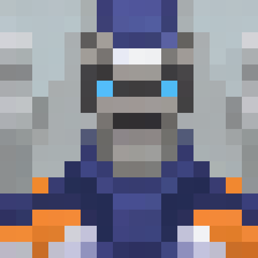 Two geese, pixelated feathers, game icon, 16x16, close-up, portrait, vibrant colors, expressive eyes