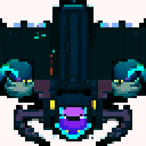 Top down enemy alien spaceships