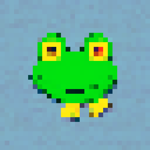 Frog Badge transparent background.