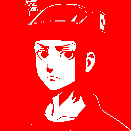 Cyberpunk construction worker with headgear, anime style