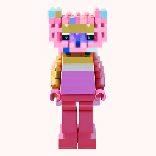 colorful pixel lego blocks arranged in a playful, vibrant composition, showcasing the intricate details and vibrant colors of pixel art in the sRGB color space