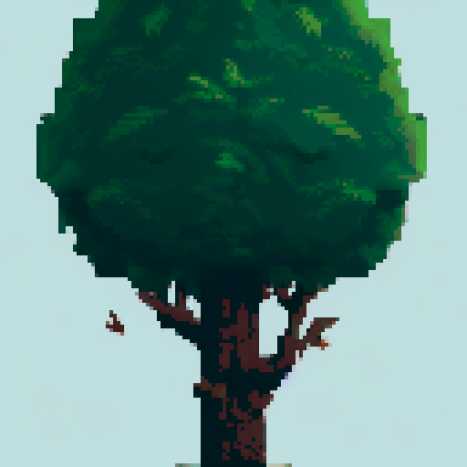 Draw a tree in the same style, just change the foliage