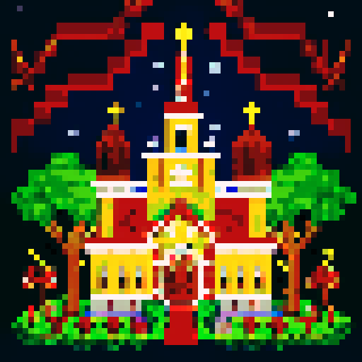 Christmas celebration in the Philippines - church at dawn