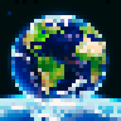 A view of the earth from space