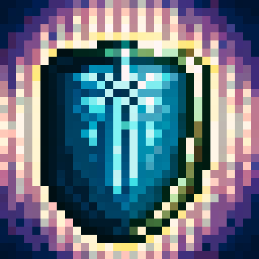 Shield with hammer icon