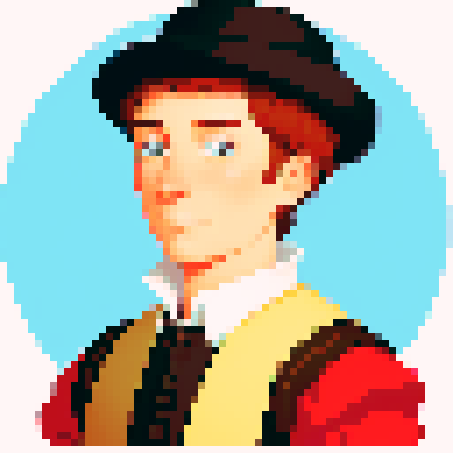 portrait of a male worker during the 16th century