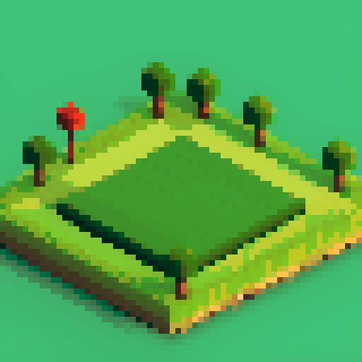 A block of grass to make the floor of a game, it must make a good transition between each block