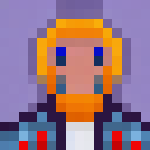 Galactic astronaut floating in zero-gravity, surrounded by orbiting asteroids and a bright, shining star, all in a minimalist, retro 16x16 pixel art style.