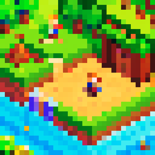32-bit chestnut, fantasy top-down RPG with a orthogonal camera not isometric