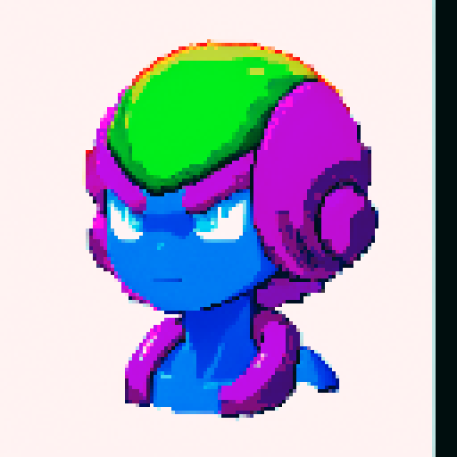 alien, vibrant colors, retro 8-bit, low resolution, extraterrestrial beings, blank background, pixel art, sRGB