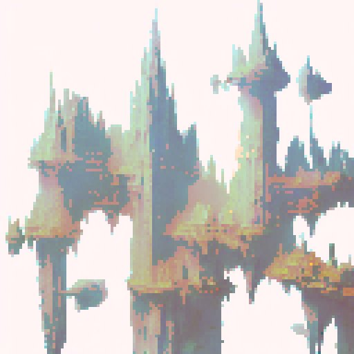 Dark fantasy castle tileset, 16x16 tiles, orthogonal perspective, noble aesthetic
