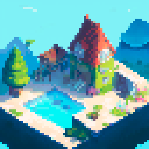 Pixel landscapes 