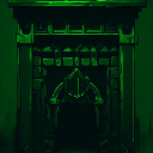 Closeup, infinite doorways, video camera, TV output, landscape portrait