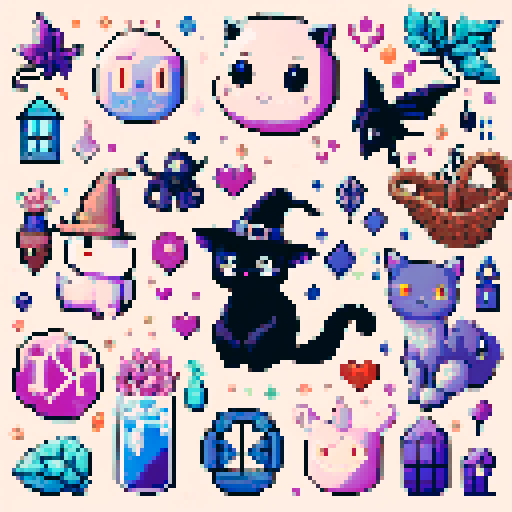 whimsical witchy motifs