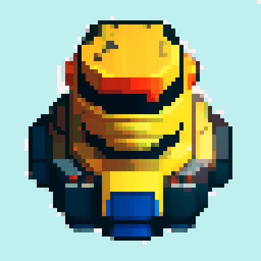 Big bulky robot suit. Anime style