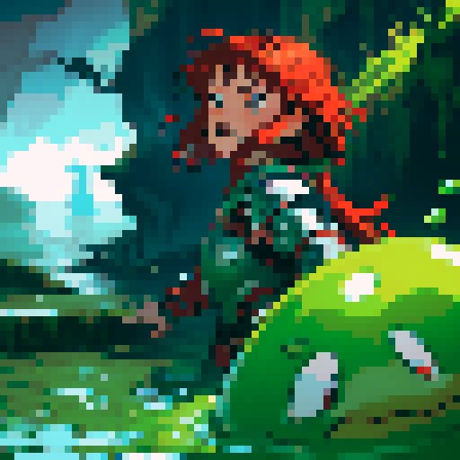 hero sinking into slime, hero drowning in slime, hero has red hair, hero has silver armor, reaching up, panic, sinking deep into the goo