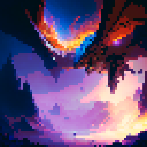 epic, towering dragon, fiery breath, brave knight, gleaming armor, enchanted sword, swirling magic, intense battle, swirling vortex, ancient ruins, mystical runes, thundering lightning, dramatic sky, ethereal glow, epic clash, magical explosions, enchanted forest, epic boss fight, fantasy RPG