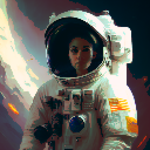 Space futuristic portrait