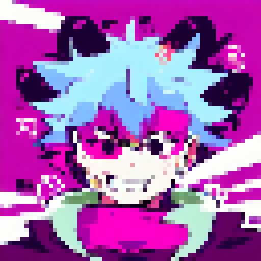 Ekko dashes through a vibrant, neon-lit cityscape, wielding a glowing, time-warping device and sporting his signature punk-inspired look.