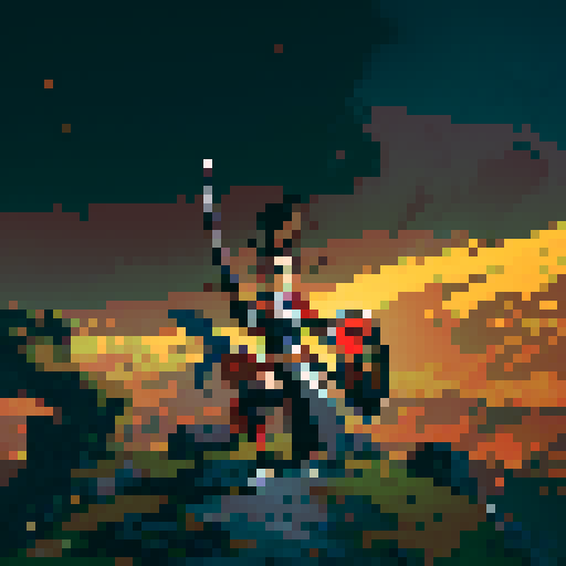 Put some more weapons together : one katana , one large shield , two daggers 