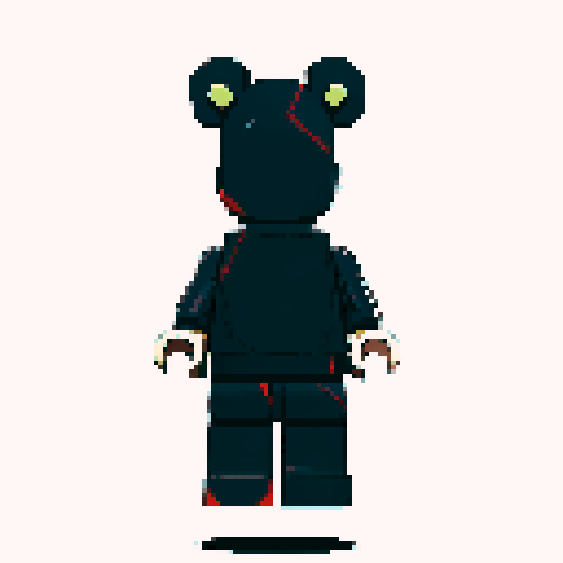 Superman, Lego, pixelated, vibrant colors, blocky, retro, 8-bit, square pixels, sharp edges, low resolution, small details, iconic costume, flying, cape, red and blue, primary colors, simple shapes, nostalgic, video game style, sRGB color space