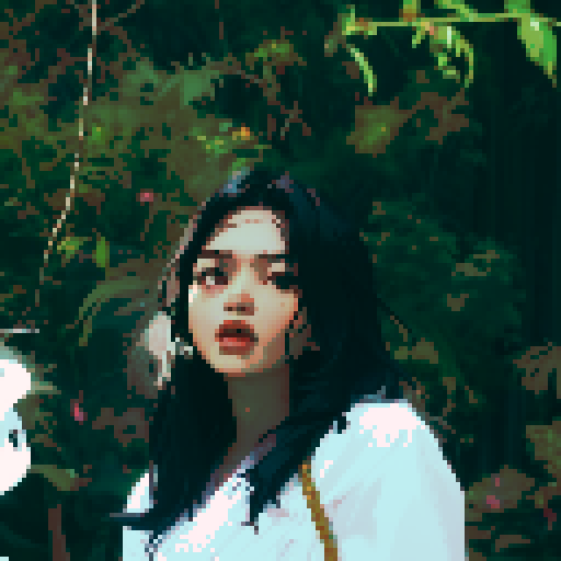 Southeast Asian woman, long wavy hair, White skin, oval face, black eyes, age 20, wearing a robe