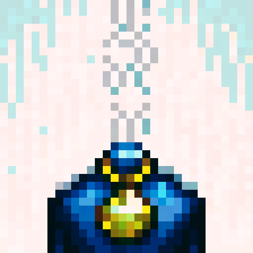 silver amulet hanging on the chest, game icon style, 32x32 pixel art, sRGB color palette, skill art, close up, portrait