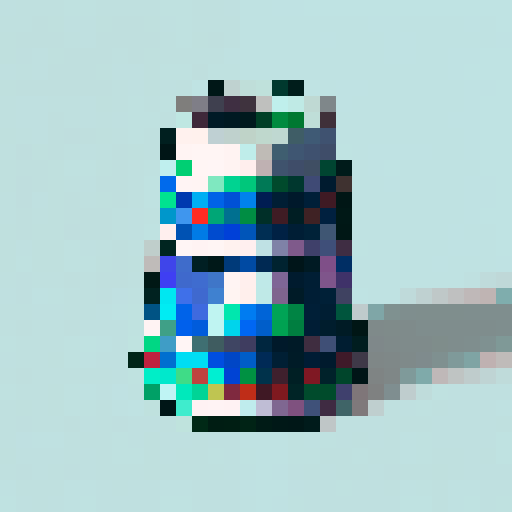 thimble item, vibrant colors, intricate stitching, miniature size, retro gaming aesthetic, 8-bit graphics, geometric patterns, limited color palette, sharp edges, nostalgic feel, detailed shading, high contrast