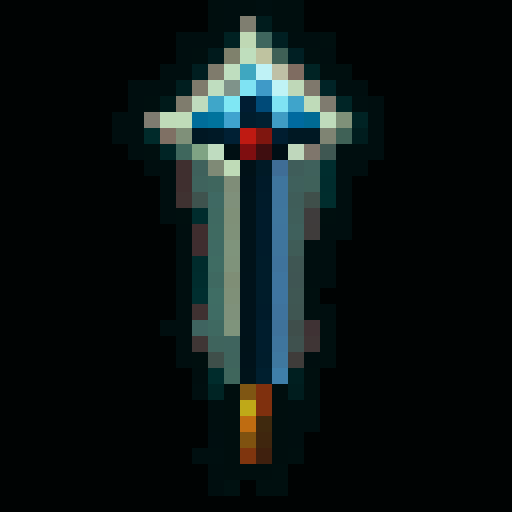 Blue fire, sword