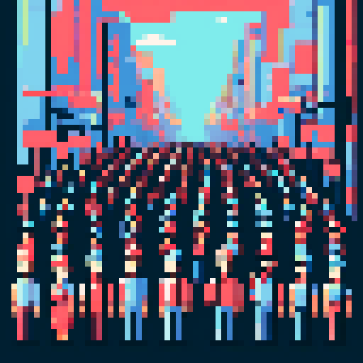 workers, including men and women, rallying for their rights in protest 