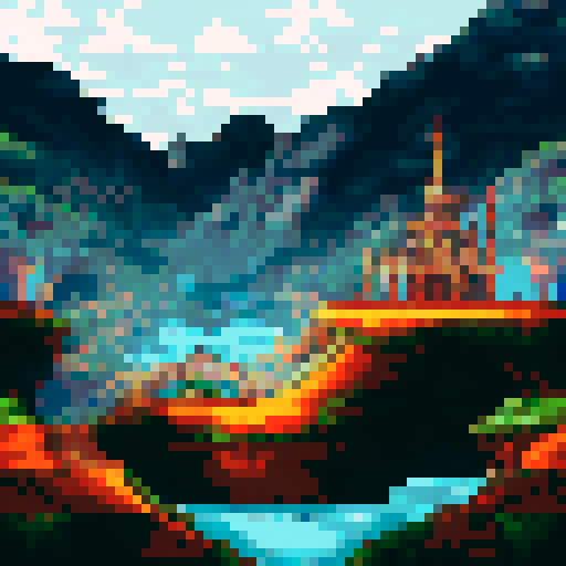 stage, glass floor 2d pixel art, front view for 2d fighting game or platfromer