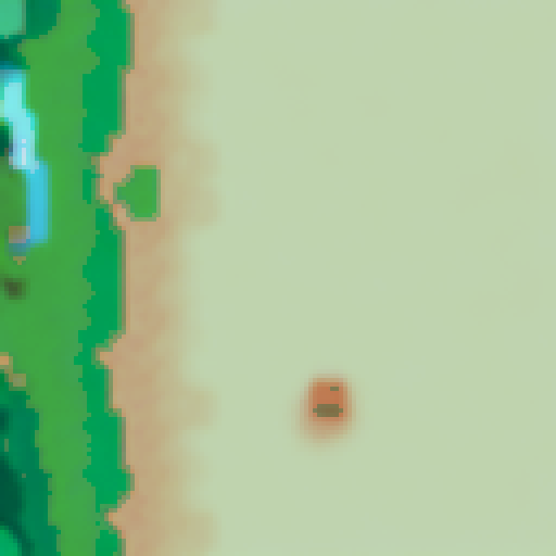 Create a pixel image to play with the playing fields of various biomes.Description of the game: The game is made in the style of a board game with unique rules. The drawing should go vertically.There should be a path vertically in the middle of the field. The field size is 116x46 pixels, they must be three-dimensional. field name: Forest Biome.