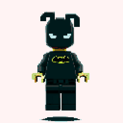 batman lego pixel