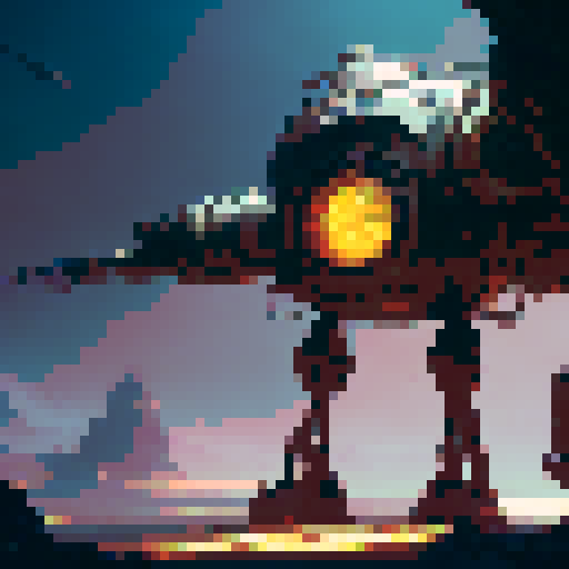 Rusty robot with gears, wires, and pipes, standing in a t-pose, no background