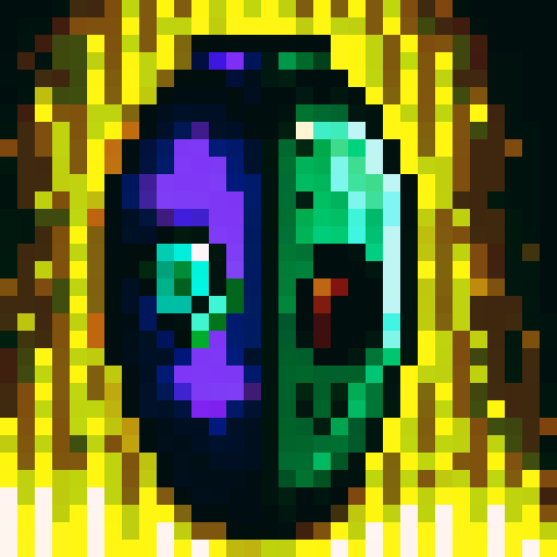 water balloon with evil energy emanating within, dark and ominous background