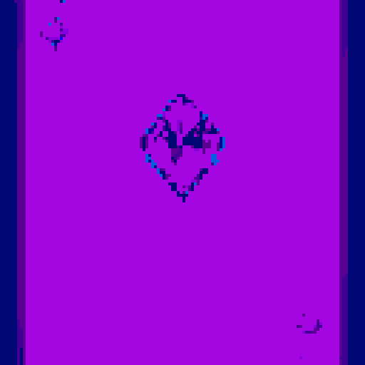 Create an amethyst gem in the center of the card