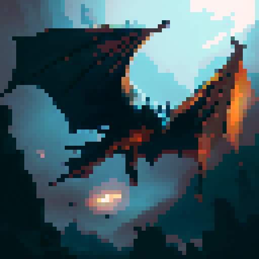Dark, menacing bat with wings outstretched, soaring through a moonlit sky, ready to strike in a fantasy RPG setting
