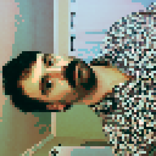 Mustached man with stubble and squinty eyes, in the style of a street figher character