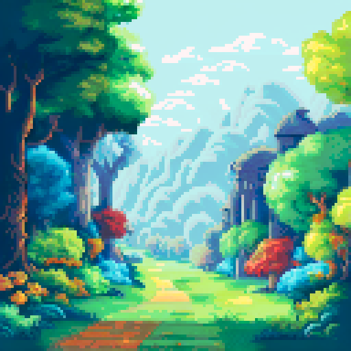 A scenery from above, Serene farm village and fields, autumn