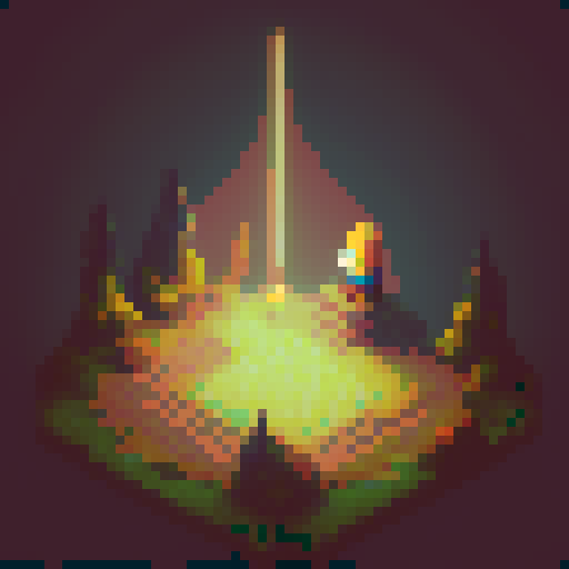 retro gaming, pixel art, geek, mountain, player, fantasy, chill, contemplation, music, metal, guitar