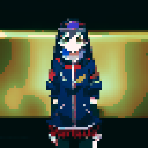 Anime girl wearing glasses