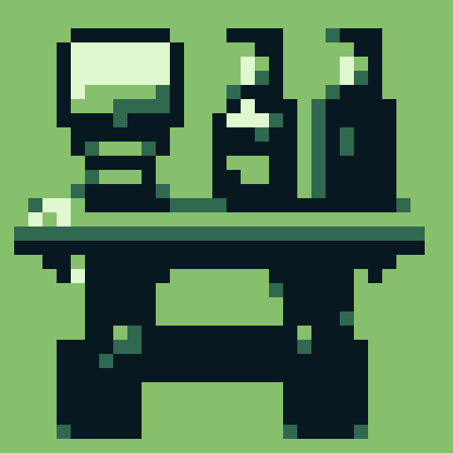 Tavern table with bottles