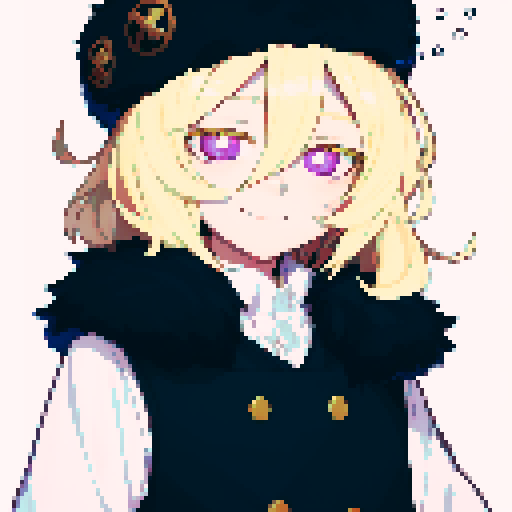 visual novel sprite,  solo male, straight-on, inframe, facing viewer, perfect anatomy, looking at viewer, manly, round pupils, best quality, very aesthetic, {{{{{blonde eyelashes}}}}}, light blonde, smile, closed mouth, light pink eyes, tareme, hair between eyes, ushanka hat, black fur collar, visual novel sprite, black vest, puffy sleeves, black elbow gloves, solo male, sadistic, waist  and up, straight-on, inframe, round eyes, facing viewer, full body, big hair, short hair, perfect anatomy, dr
