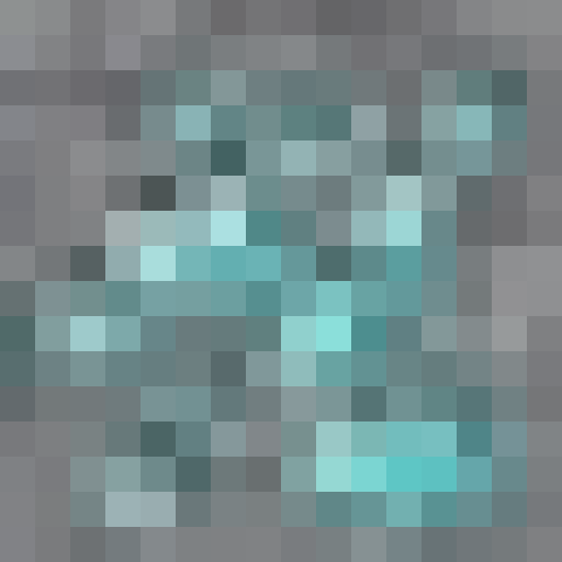 Shimmering veins of iridescent purple and gold, glinting in the low light of a dimly lit cave, with jagged edges and a rough texture, all in the style of a classic video game icon for this 16x16 pixel art portrait