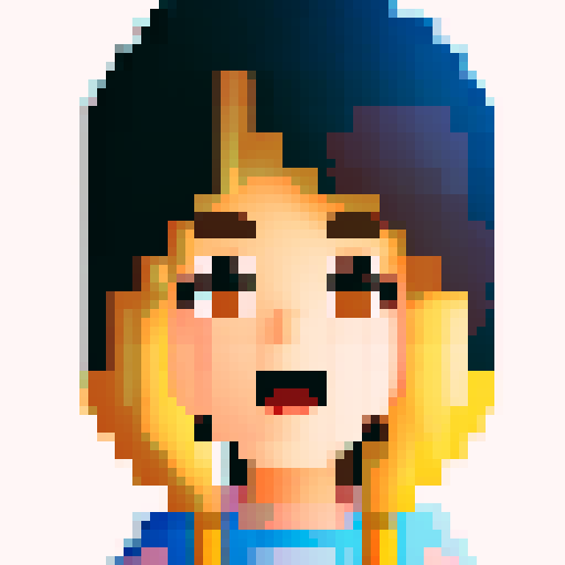 portrait of a mom, blonde hair, brown eyes, ike a library card